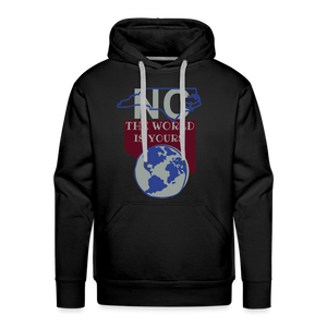 North Carolina - The World Is Yours Premium DTF Hoodie by Bear Minimal - black