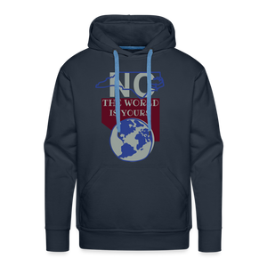 North Carolina - The World Is Yours Premium DTF Hoodie by Bear Minimal - navy