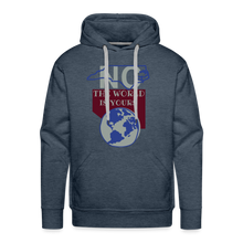 Load image into Gallery viewer, North Carolina - The World Is Yours Premium DTF Hoodie by Bear Minimal - heather denim