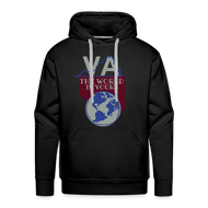 Virginia - The World Is Yours Premium Hoodie DTF by Bear Minimal - black