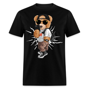 Cool Teddy Classic T-Shirt by Bear Minimal - black