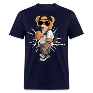 Cool Teddy Classic T-Shirt by Bear Minimal - navy