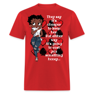 Betty Boop - Cheaper to Keep Classic T-Shirt - red