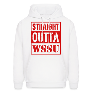 Straight Outta WSSU Hoodie by Hanes - white