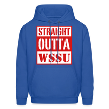 Load image into Gallery viewer, Straight Outta WSSU Hoodie by Hanes - royal blue