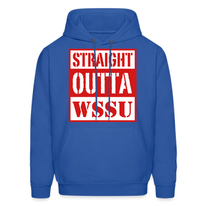 Straight Outta WSSU Hoodie by Hanes - royal blue