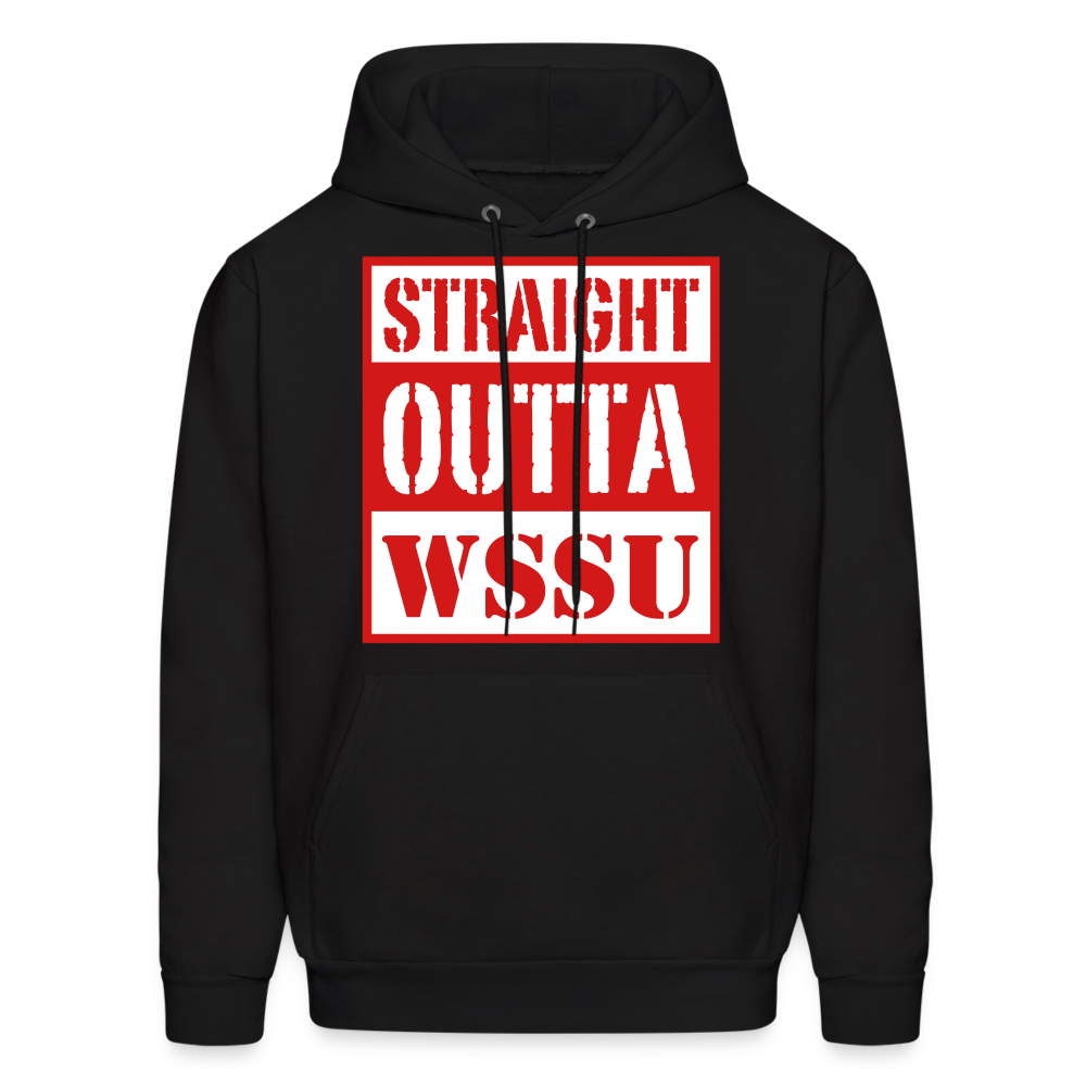 Straight Outta WSSU Hoodie by Hanes - black