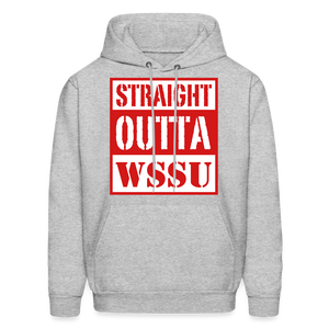 Straight Outta WSSU Hoodie by Hanes - heather gray