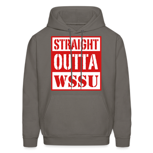 Straight Outta WSSU Hoodie by Hanes - asphalt gray