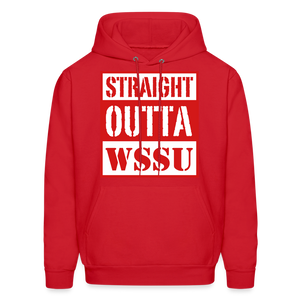 Straight Outta WSSU Hoodie by Hanes - red