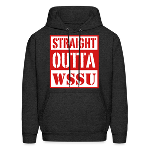 Straight Outta WSSU Hoodie by Hanes - charcoal grey