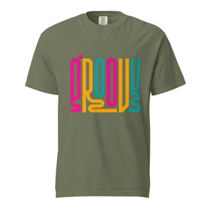 GROOVY Unisex garment-dyed heavyweight t-shirt printed DTF