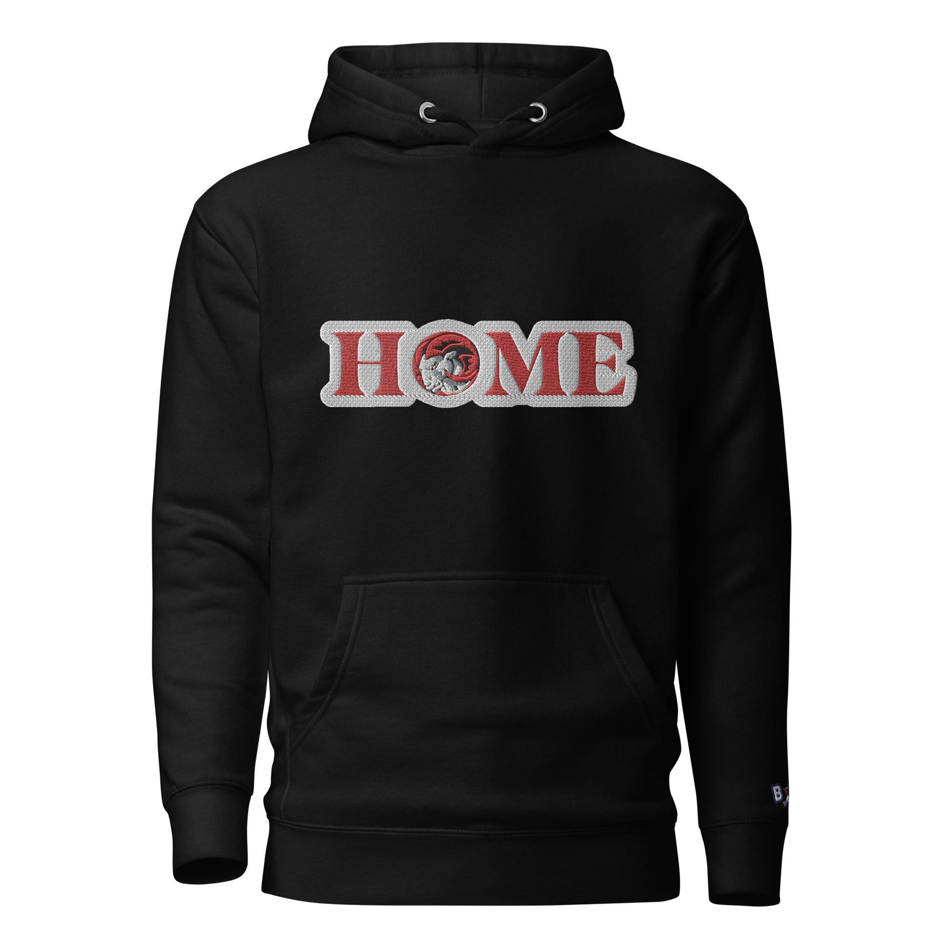 Home Ram Embroidery Hoodie by Bear Minimal