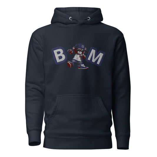 Bear Minimal Embroidered Hoodie