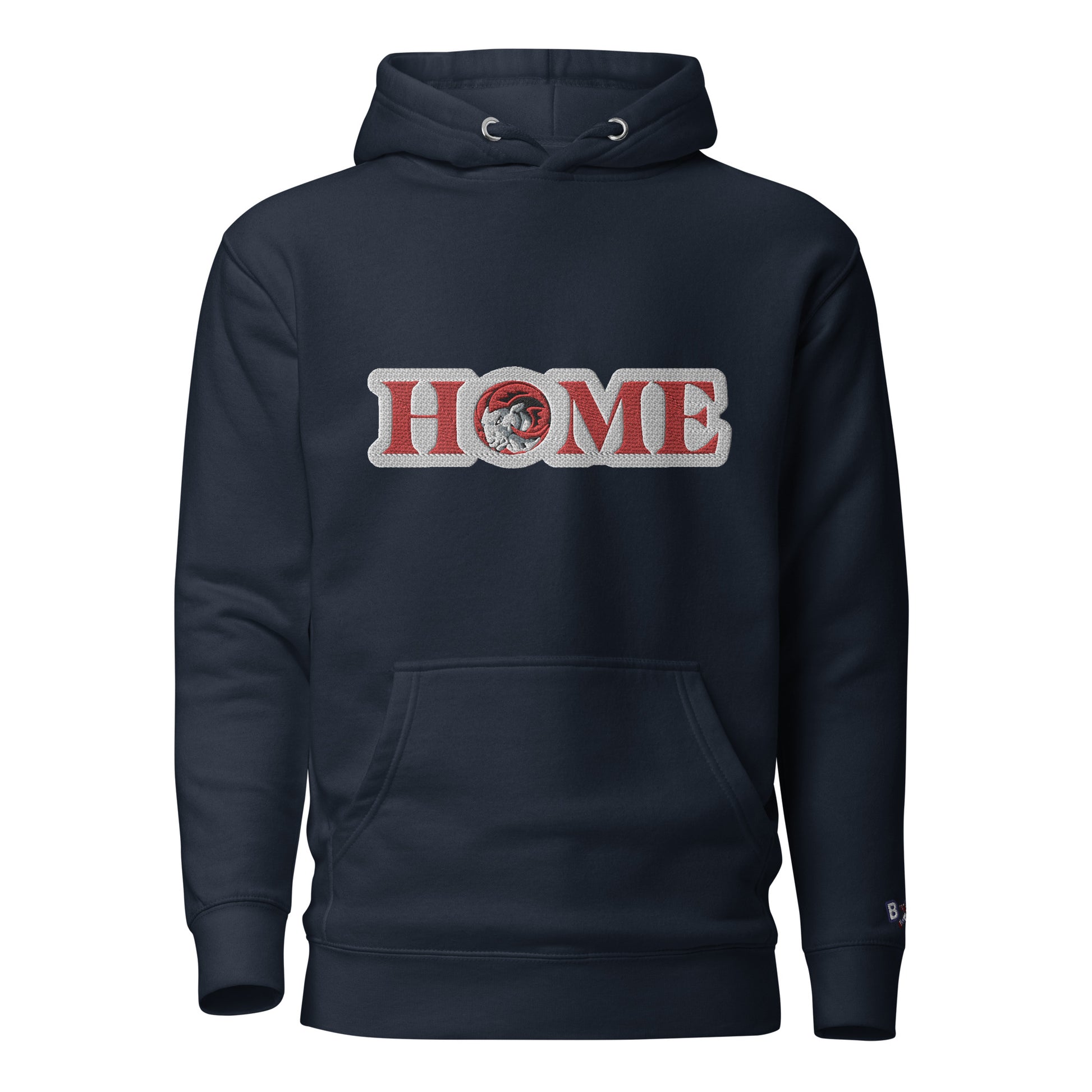 Home Ram Embroidery Hoodie by Bear Minimal
