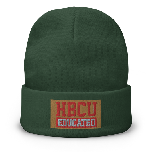 HBCU Educated Embroidered Beanie