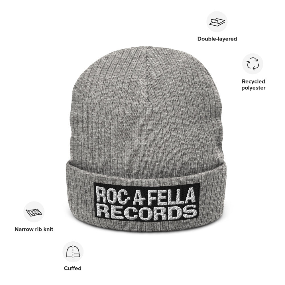 ROC-A-FELLA Recycled cuffed beanie