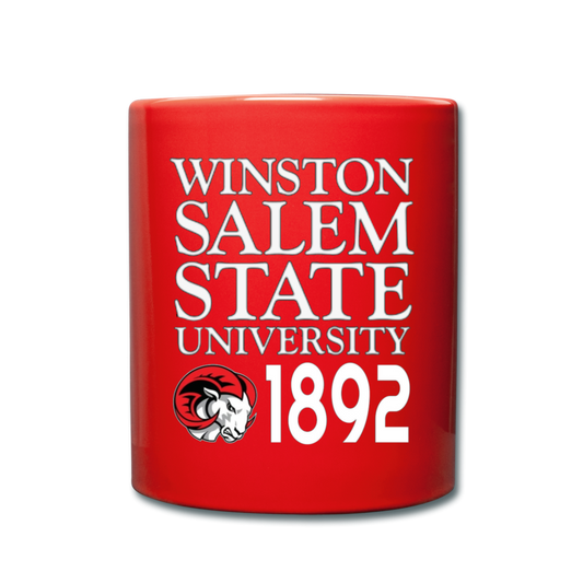 WSSU Full Color Coffee Mug - red
